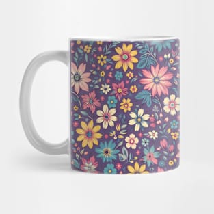 Purple Floral Mug